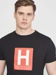 Футболка хлопковая длинная мужская Tommy Hilfiger 10880.1 S Черная - изображение 4