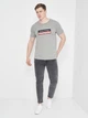 Футболка бавовняна довга чоловіча Tommy Hilfiger 10883 S (44) Сіра - зображення 3