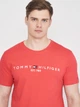 Футболка хлопковая длинная мужская Tommy Hilfiger 10887.5 S Красная - изображение 4