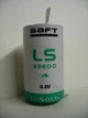Батарейка SAFT LS33600 (D Size) 3,6В; 17000 мАч, Li-SOCl2 литиевая с выводами - изображение 1