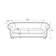 2-місний диван Manchester Wersal 180x74x100 (MANCHESTER_2) 082034 - изображение 2