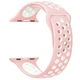 Силиконовый ремешок Fruct Nike Sport Band for Apple Watch 42/44/45/46/49 mm Pink White - изображение 2