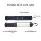 Акумуляторний ліхтар LED лампа з магнітом та гачком PC 048 USB Чорний (048PCFNRAKML) CLS55 - зображення 4