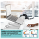Підставка для ноутбука Youbester Laptop Stand Silver (B08GS6FQJW) - зображення 6