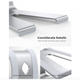 Подставка для ноутбука Lamicall Ergonomic Aluminum Laptop Stand Silver (LN01) - изображение 6