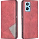 Чохол-книжка з кишеньками UniCase Geometric Pattern для Realme 9i / Oppo A76 / Oppo A96 - Red - зображення 1