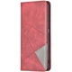 Чохол-книжка з кишеньками UniCase Geometric Pattern для Realme 9i / Oppo A76 / Oppo A96 - Red - зображення 2