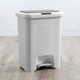Відро для сміття MVM з кришкою і педаллю BIN-03 18 л Сіре (BIN-03 18L GRAY) - изображение 3