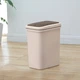 Відро для сміття MVM з кришкою BIN-04 10 л Бежеве (BIN-04 10L BEIGE) - зображення 3