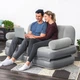 Надувний Диван 3-в-1 Bestway 75073 з електронасосом White (N114727) - зображення 4