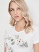 Футболка женская Sol's Pioneer Women Cotton Flowers 03579102/115 102 L Белая (3609374910174) - изображение 4