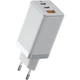 Швидкий мережевий зарядний пристрій Baseus GaN2 Pro 65W 2 Type-C + 1 USB-A White - зображення 2