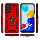 Чехол Shield для Xiaomi Redmi Note 11 / Note 11S Бампер противоударный Red - изображение 3