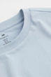 Футболка H&M Relaxed Fit L голубой 1003662013 - изображение 7