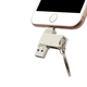 Флешка металлическая 2в1 128ГБ USB-Lightning для Apple iPhone, iPad, iPod, компьютера 128GB OTG - изображение 2