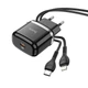 Адаптер Сетевой HOCO Type-C to Lightning Cable Victorious single port charger set N24 |1Type-C, 20W/3A, PD/QC| - изображение 5