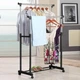 Телескопическая двойная стойка-вешалка для одежды Double-Pole Clother Horse BIG WJF-001 1600 х 800 х 370 мм - изображение 2