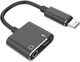Переходник для наушников Denmen 2in1 Dual port digital 3.5mm - изображение 1