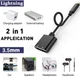 Переходник для наушников Denmen 2in1 Dual port digital 3.5mm - изображение 2