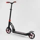 Самокат детский двухколесный Best Scooter с амортизацией черный с красным 42923 - изображение 3