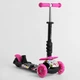 Детский трехколесный самокат Best Scooter 15800 Божья коровка 5 в 1 с сиденьем и родительской ручкой, с рисунком, Розовый с разноцветными пузырьками - изображение 6