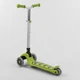 Детский трехколесный самокат Best Scooter Y-00436 со складным рулем и светящимися колесами, Салатовый - изображение 4