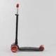 Детский трехколесный самокат Best Scooter A 25772 /779-1524 MAXI со светящимися колесами и съемным рулем, Черно-красный - изображение 4
