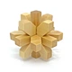 Деревянная 3D головоломка BurrPuzzle Снежинка - изображение 3