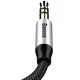 Аудио кабель 3.5 на 3.5 Mini Jack BASEUS AUX Yiven M30 (1,5 метра). Black - изображение 5