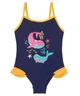 Купальник слитный с рюшами для девочки Lupilu LYCRA® 348073 098-104 см (2-4 years) темно-синий - изображение 1