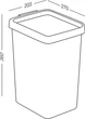 Ведро для мусора MBM HOME BIN-02 12л Бежевое (BIN-02 12L BEIGE) - изображение 9
