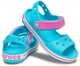 Детские сандалии Crocs Crocband Sandal Kids р 23 темно-бирюзовый/розовый 12856 - изображение 7