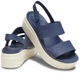 Жіночі сандалі CROCS women's Brooklyn Low Wedge 39 синій/беж 206453 - зображення 13
