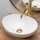 Умивальник (раковина) REA SOFIA WHITE GOLD EDGE накладний - изображение 3
