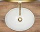 Умивальник (раковина) REA SOFIA WHITE GOLD EDGE накладний - изображение 4