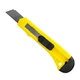 Нож канцелярский H-Tone 18 мм желтый (KNIFE-HT-JJ40605A-18) - изображение 2
