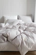 Постельное белье евро Vie Nouvelle Washed cotton вареный хлопок 200х220 W5E белый - изображение 2