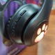 Навушники з котячими вушками та RGB підсвічуванням Бездротові Catear VZV-24M Чорні - зображення 3