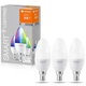 Розумна лампочка Osram LEDSMART+ WiFi B40 5W (470Lm) 2700-6500K + RGB E14 (4058075485938) - зображення 1