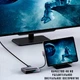 USB-Хаб Baseus Magic Multifunctional Type-C with a Retractable Clip Standard Edition Grey CAHUB-DA0G - изображение 8