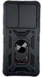Чехол New Armor c кольцом-подставкой на Samsung Galaxy S21 FE черный - изображение 2