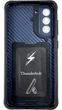 Чехол New Armor c кольцом-подставкой на Samsung Galaxy S21 FE синий - изображение 3