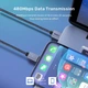 Магнитный кабель 3 in1 Micro /Type c /For iPhone 1 meters 2.4A Quick Charge 3.0 TOPK AM45 GREY - изображение 3