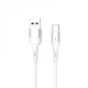 Кабель SkyDolphin S06T LED Smart Power USB - USB Type-C (M/M), 1 м, White (USB-000556) - зображення 1