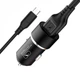 Автомобильное зарядное устройство SkyDolphin SZ02V Aluminium (2USB, 2.4A) Black (AZP-000073) + кабель microUSB - изображение 2