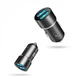 Автомобильное зарядное устройство SkyDolphin SZ02V Aluminium (2USB, 2.4A) Black (AZP-000073) + кабель microUSB - изображение 5