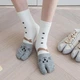 Носки с двумя пальцами Котенок Kiki Sox 36-40 женские белый - изображение 2
