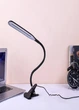 Настольная лампа светодиодная на прищепке гибкая 22 LED диода черная XSD 206 USB кабель - изображение 2