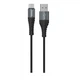 USB кабель із роз'ємом Type-C Hoco X38 Cool (3 А, 1m). Black - зображення 1
