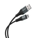 USB кабель із роз'ємом Type-C Hoco X38 Cool (3 А, 1m). Black - зображення 2